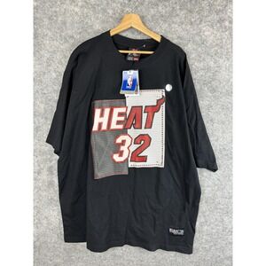 Vintage Miami Heat T-shirt Mens 2XL Shaquille Oneal Shaq Basketball NBA Y2K Hoop